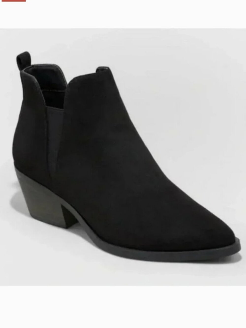 Women’s Sylvie Wide Width Ankle Boot - Universal Thread Matte Black 6.5